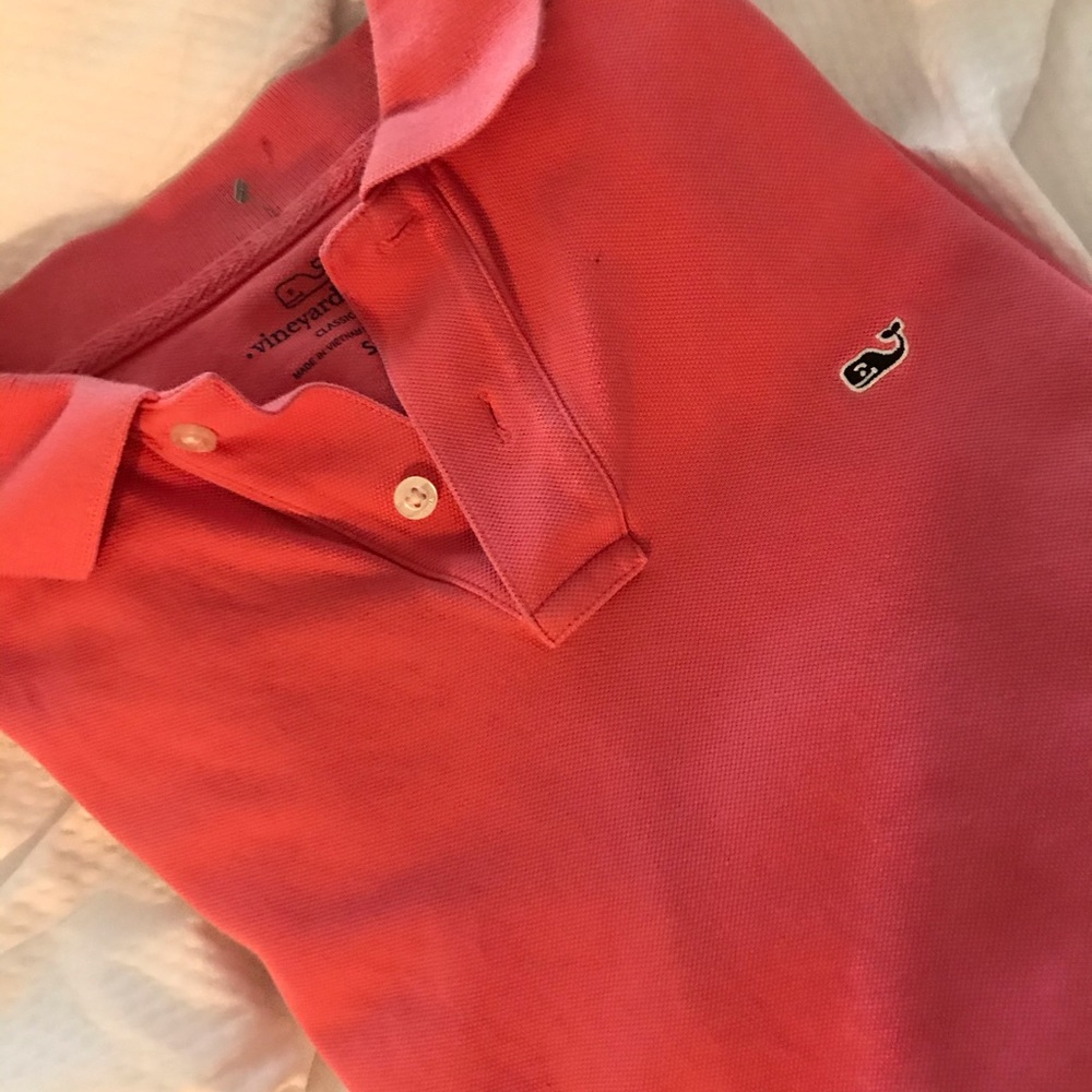 Vineyard vines pink polo